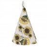 Béžová kulatá bavlněná utěrka se slunečnicemi Sunny Sunflowers - Ø 80 cm Barva: Béžová, multiMateriál: 100% bavlna