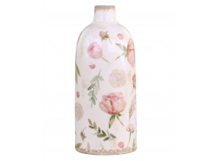 Keramická dekorační váza s květy Floral Étel - Ø 11*26cm