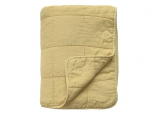Medový bavlněný přehoz s opraným vzhledem Vintage Quilt - 130*180 cm