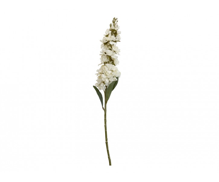 Dekorace umělá krémová květina Delphinium cream - 80 cm
