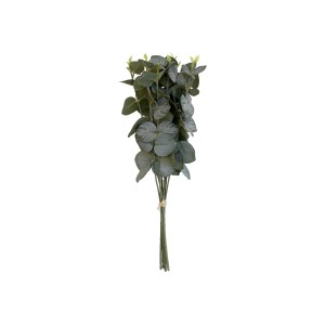 Dekorace umělá zelená květina Eucalyptus bouquet - 35 cm