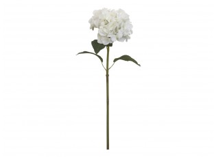 Dekorace umělá bílá květina Hortenzie Hydragea white - 85 cm