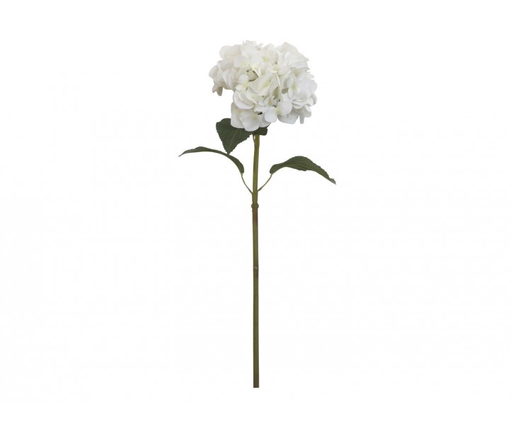 Dekorace umělá bílá květina Hortenzie Hydragea white - 85 cm