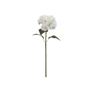 Dekorace umělá bílá květina Hortenzie Hydragea white - 85 cm