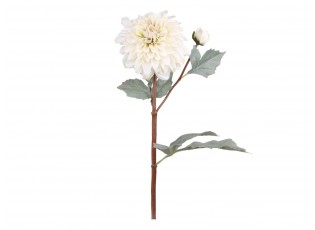 Dekorace umělá krémová květina Jiřina Dahlia cream - 48 cm