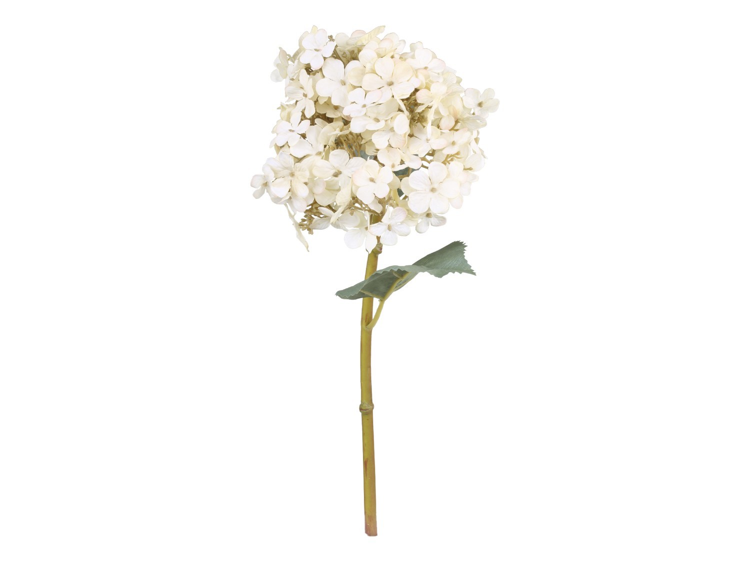 Dekorace umělá krémová květina Hortenzie Hydrangea cream - 50 cm Chic Antique