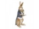 Velikonoční dekorační soška králíka s knížkou - 15*13*40 cm