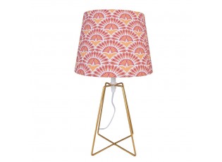 Stolní lampa s barevným vintage stínidlem - Ø 20*35 cm E27/ 1*60W