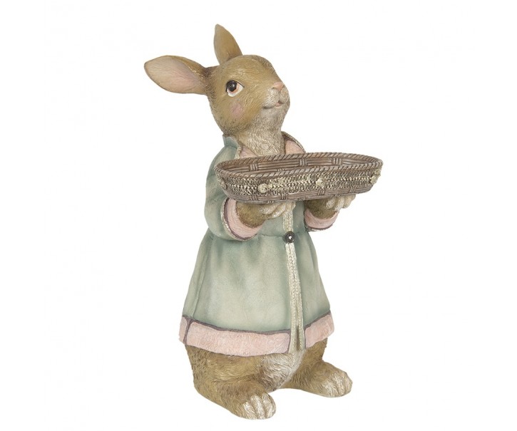 Dekorace králík s podnosem - 23*17*36 cm