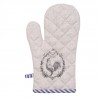 Béžová bavlněná chňapka - rukavice s kohoutem Devine French Roster - 18*30 cm Barva: béžová, modrá, šedáMateriál: 100% bavlna