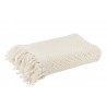 Bílý bavlněný pléd s oky Knittie - 130*187cm
Materiál: 100% bavlnaBarva: špinavá bílá
