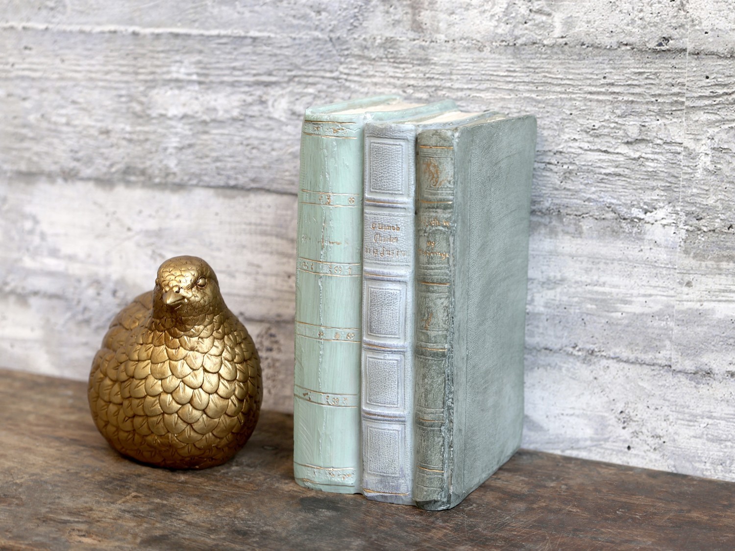 Opálová antik dekorace knihy Old French Books - 12*7*17cm