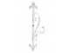 Krémový antik závěsný kovový hák na lucernu Mounted - 8*17*41cm