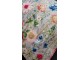 Béžový vyšívaný polštář rozkvetlá louka Flowers Poppy - 45*45*15cm