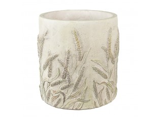 Cementový obal na květináč s jitrocelem Plantain M - Ø 17*17 cm