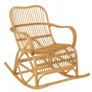Přírodní ratanové houpací křeslo Ello Rattan - 68*103*87 cm