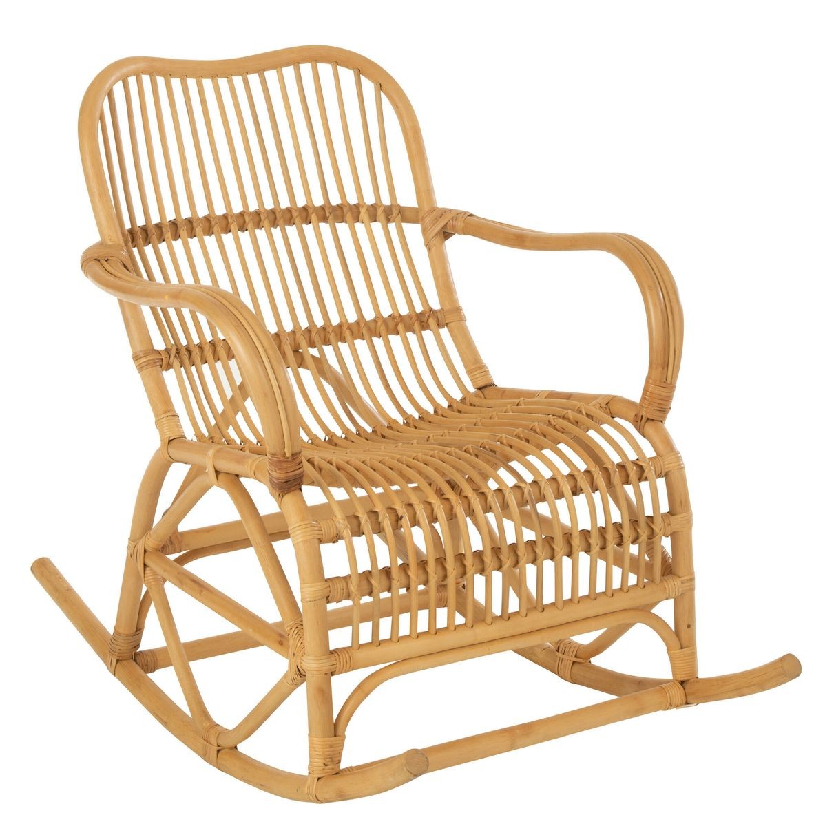 Přírodní ratanové houpací křeslo Ello Rattan - 68*103*87 cm