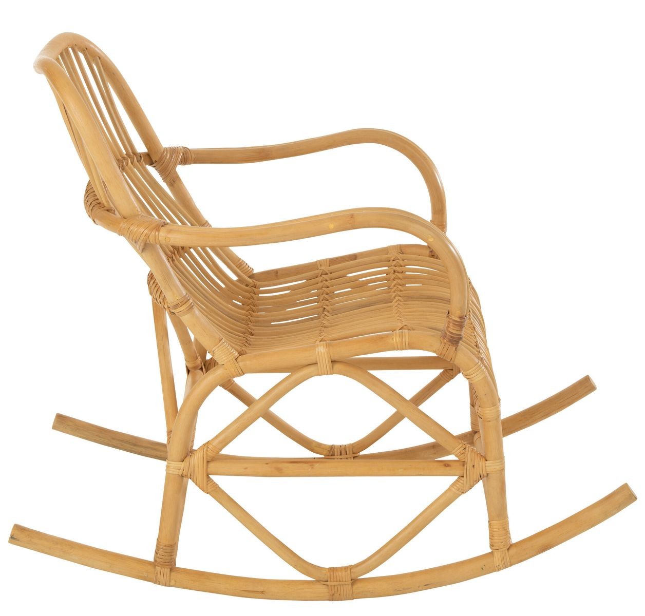 Přírodní ratanové houpací křeslo Ello Rattan - 68*103*87 cm