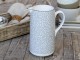 Šedý porcelánový džbán s ornamenty Arés Grey - 15*9*20cm / 1100ml