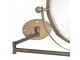 Bronzové antik kulaté kovové nástěnné zrcátko na rameni - 37*2*32 cm