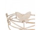 Béžový antik baldachýn s motýlkem Butterfly - 66*46*23 cm 