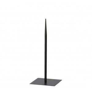 Černý kovový stojan na toaletní papír S - 14*14*34 cm
