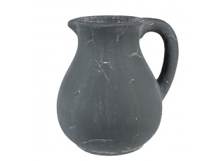Tmavě šedý dekorativní džbán Édith L - 22*18*23 cm