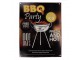 Černá antik nástěnná kovová cedule BBQ Party - 25*1*33 cm