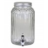 Skleněná nádoba na nápoje s kohoutkem a víkem Diamond Glass - Ø14*20*25 cm / 3,5L
Materiál: sklo, plast, kovBarva, transparentní, stříbrná