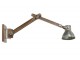 Hnědo - stříbrná antik nástěnná lampa Efren - 58*18*55 cm/ E27/ 40W