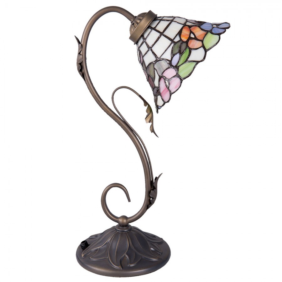 Stolní Tiffany lampa Blooming - Ø 20*48 cm