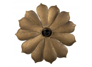 Mosazná antik závěsná lampa ve tvaru květu Floa - 41*41*16/124 cm E27/max 1*40W