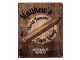 Hnědá antik nástěnná kovová cedule Cigar Lounge - 20*1*25 cm