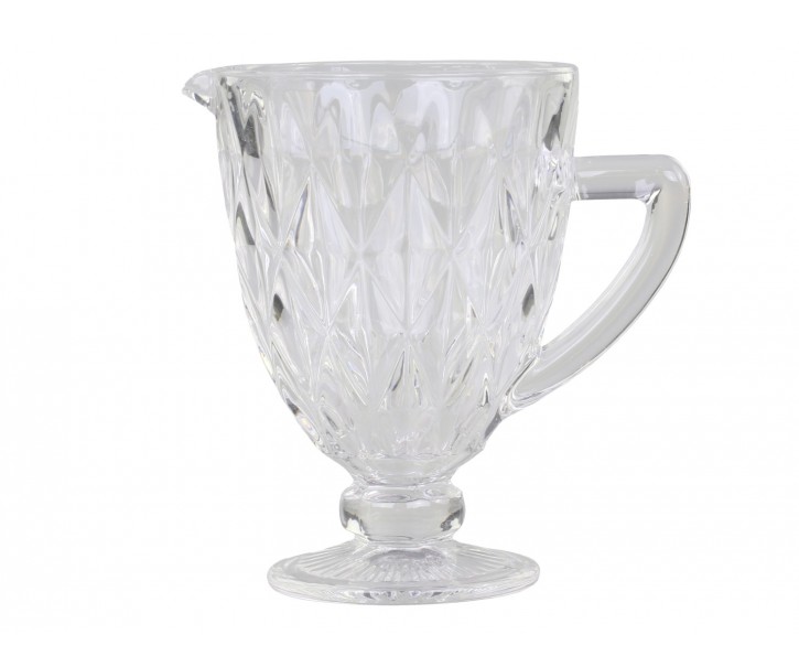 Džbán ze silnějšího skla s dekorem Diamond cut - 15*19,5cm 