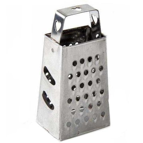 Mini stříbrné kovové struhadlo - 3,5*2,5*5cm