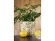 Béžový keramický obal na květináč s citróny Lemonio S - Ø14*14 cm