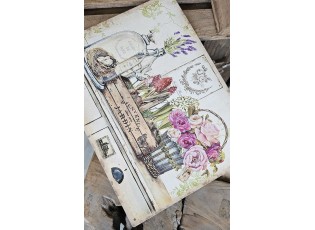 Nástěnná kovová cedule Jardin - 25*33 cm