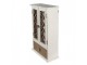 Bílo-hnědá antik dřevěná malá skříňka Sisly - 32*13*51 cm