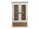 Bílo-hnědá antik dřevěná malá skříňka Sisly - 32*13*51 cm
