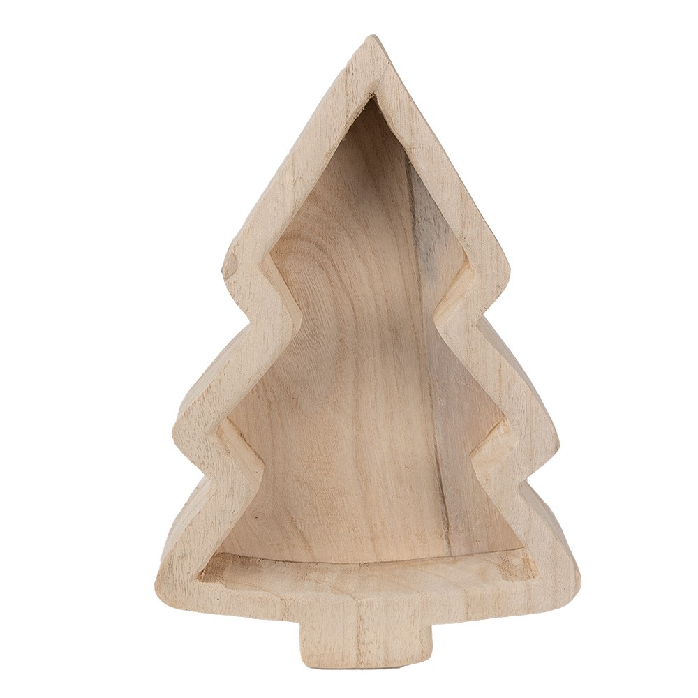 Servírovací dekorativní mísa/talíř ve tvaru stromku - 33*23*6 cm Clayre & Eef