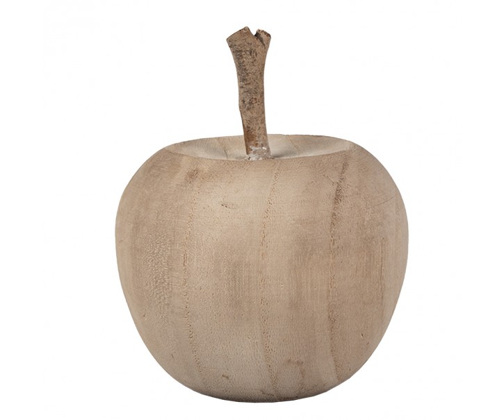 Dřevěná dekorace jablko - 12*12*14 cm