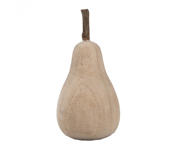 Dřevěná dekorace hruška Wood Pear - 10*10*18 cm