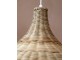 Přírodní antik závěsné světlo s ratanovým stínidlem Lamp rattan - Ø 60*60cm/ E27/ 40W