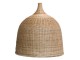 Přírodní antik závěsné světlo s ratanovým stínidlem Lamp rattan - Ø 60*60cm/ E27/ 40W