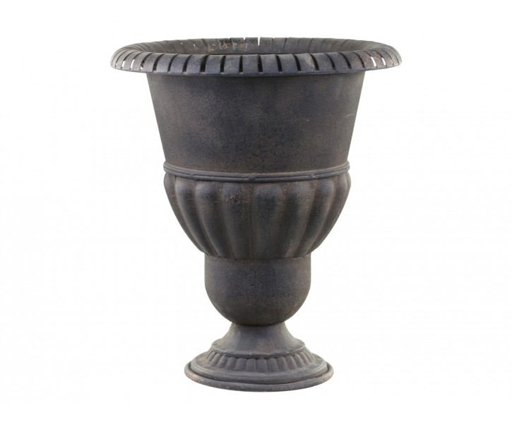 Granitový antik obal na květináč/ váza ve tvaru číše Frenchie - Ø 42*49cm