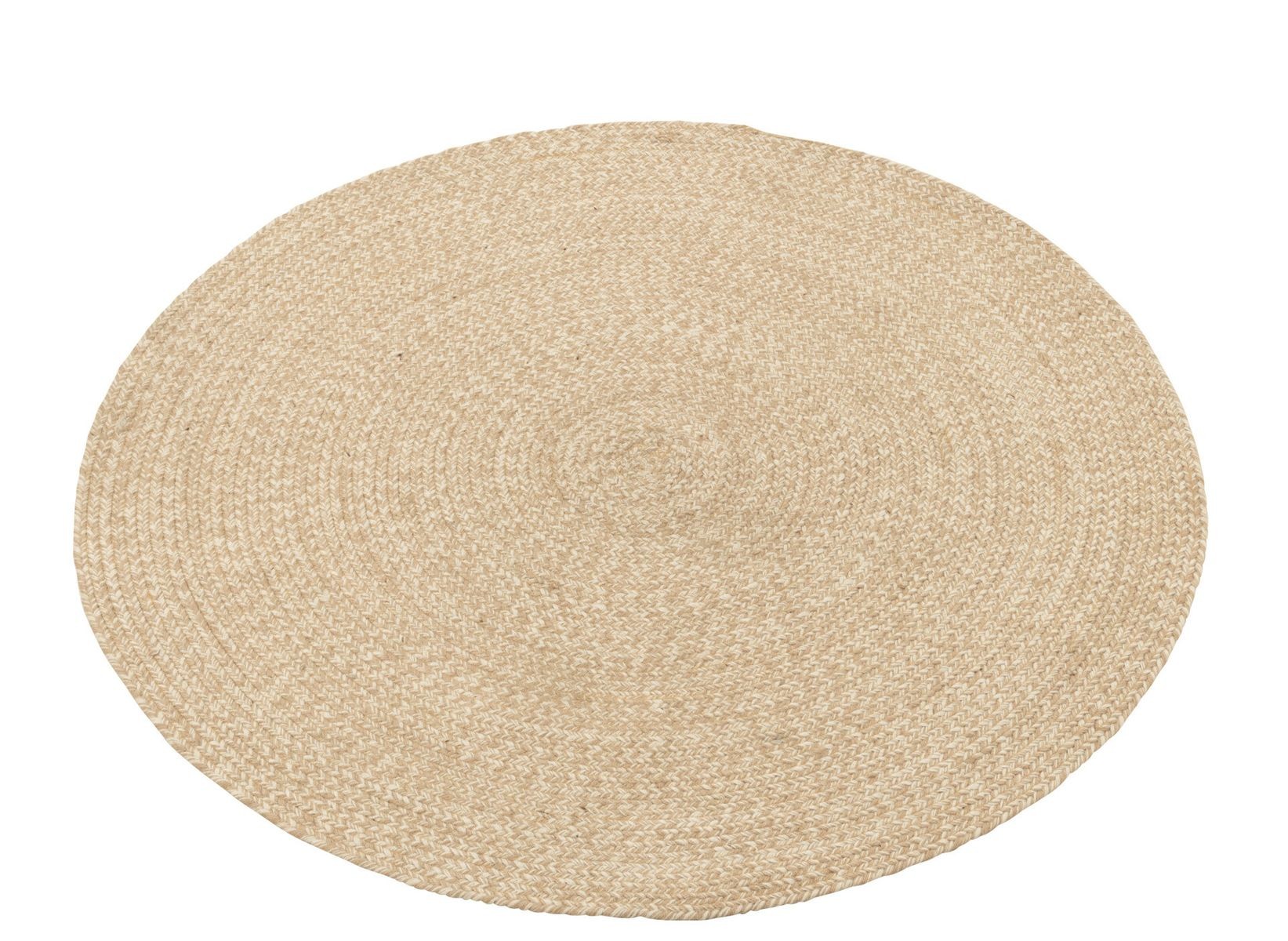 Venkovní přírodně-krémový kulatý koberec Miami Outdoor S - Ø 118 cm