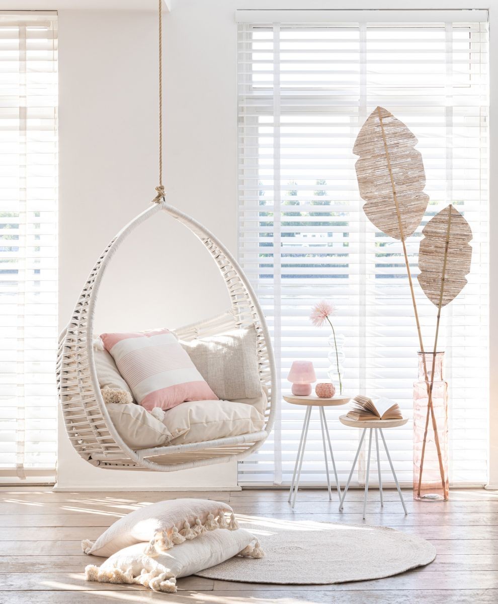 Venkovní přírodně-krémový kulatý koberec Miami Outdoor S - Ø 118 cm