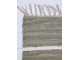Zelený bavlněný koberec s pruhy a třásněmi Rag verte - 70*160 cm