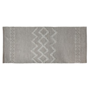 Béžový bavlněný koberec s ornamenty Rug pattern - 70*150 cm
