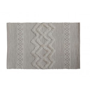 Béžový bavlněný koberec s ornamenty Rug pattern - 60*90 cm